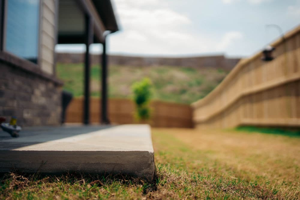 Gallery photos for Backyard Patio Build with Tile and Covered Overhang in Westover: Image #1